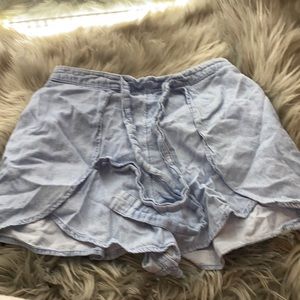 hollister flowy shorts with straps